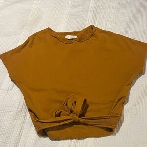 Anthropologie Brown Short Sleeve Tee
